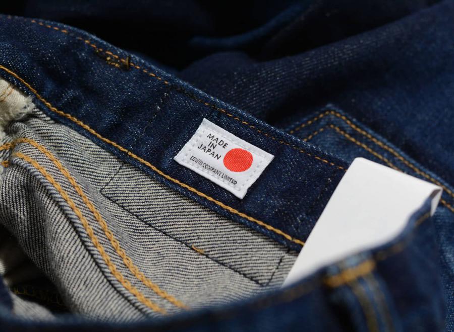 Edwin Slim Tapered Kaihara Denim Blue Dark Used - Edwin