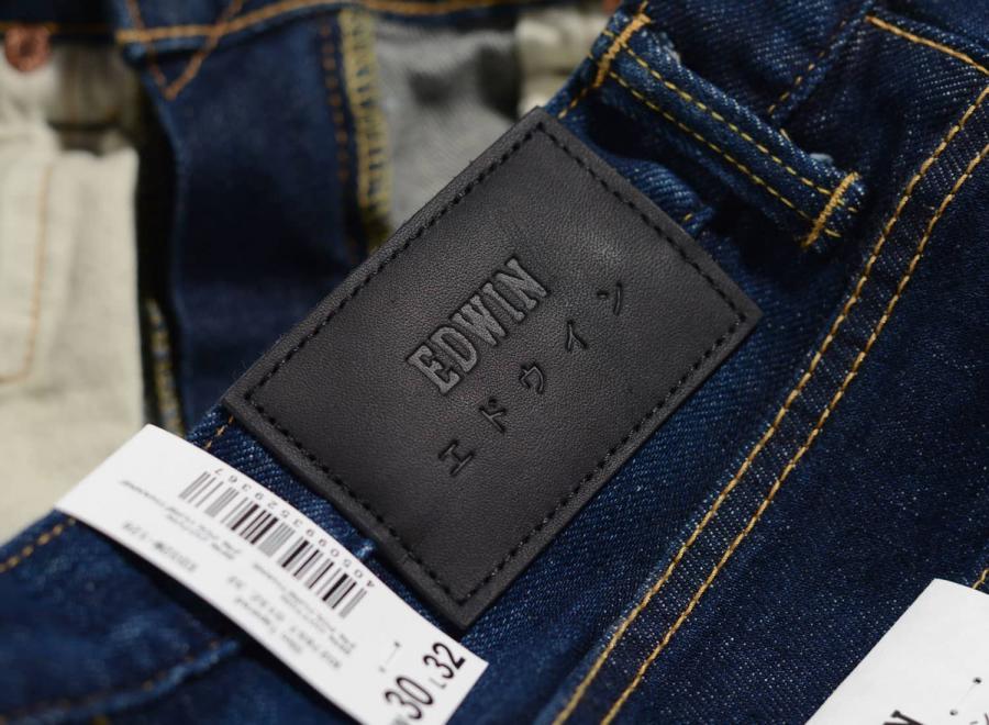 Edwin Slim Tapered Kaihara Denim Blue Dark Used - Edwin