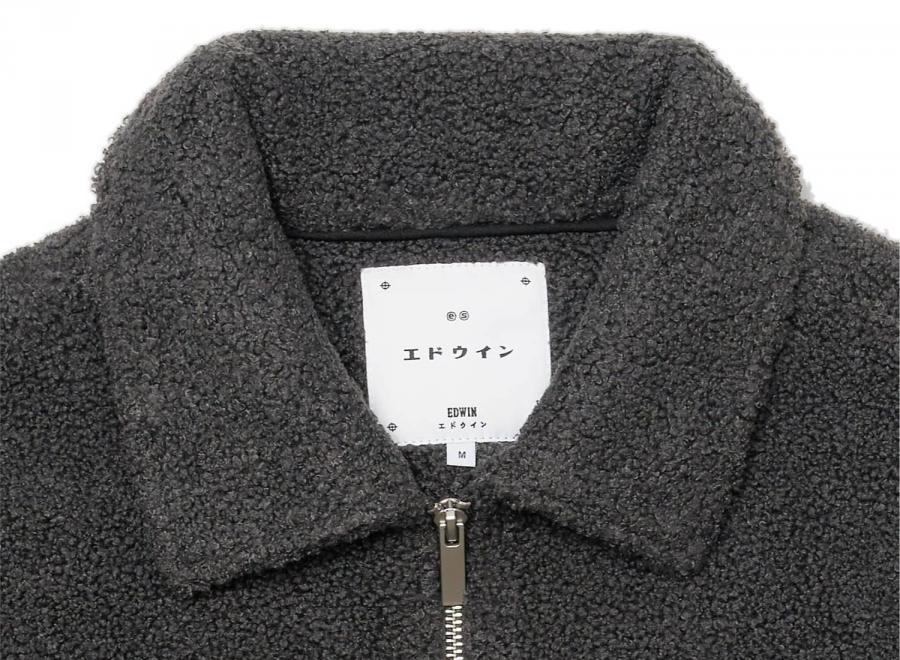 Edwin Snug II Overshirt LS Dark Grey I037335 - Edwin