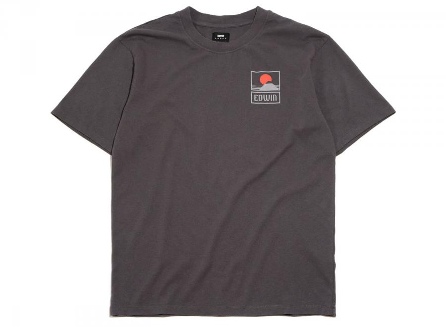 Edwin Sunset On Mt Fuji Tshirt Ebony - Edwin