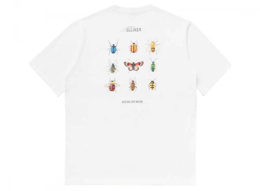 Elliker Rill Bug Print Tshirt White - Elliker