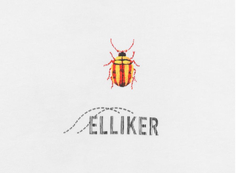 Elliker Rill Bug Print Tshirt White - Elliker