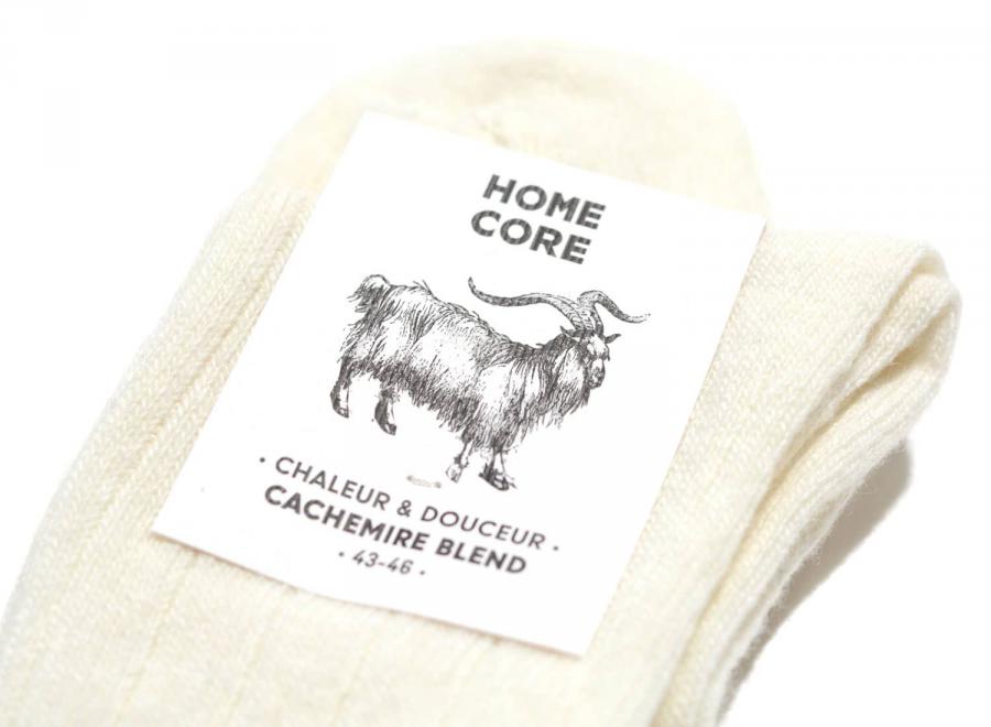 Homecore Cashmere Blend Socks Cream - Homecore