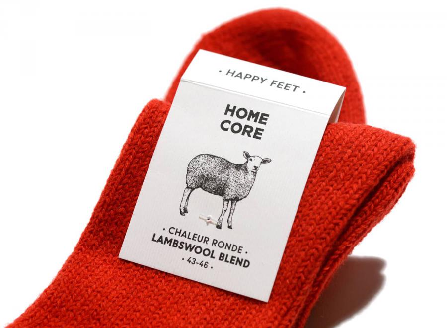 Homecore Wool Socks Primary Red - Homecore