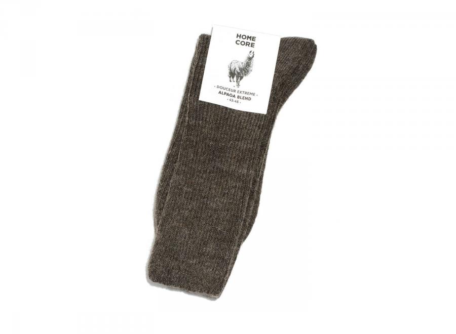 Homecore Alpaga Socks Cedar Brown 1-206-719 - Homecore