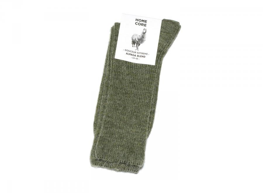 Homecore Alpaga Socks Olive Green 1-206-719 - Homecore