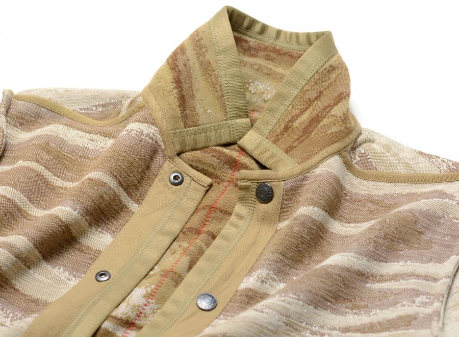 Homecore Amari Time Layers Jacquard Fleece Jacket Multi / Brown 1-206-103 - Homecore