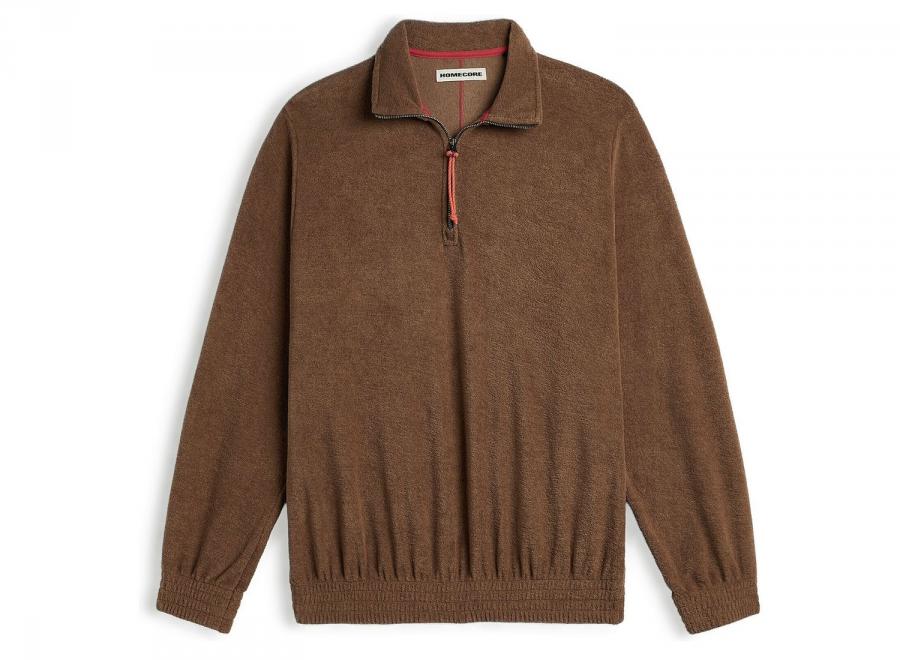 Homecore Atys Sponge Halfzip Sweatshirt Cocoa 1-206-603 - Homecore