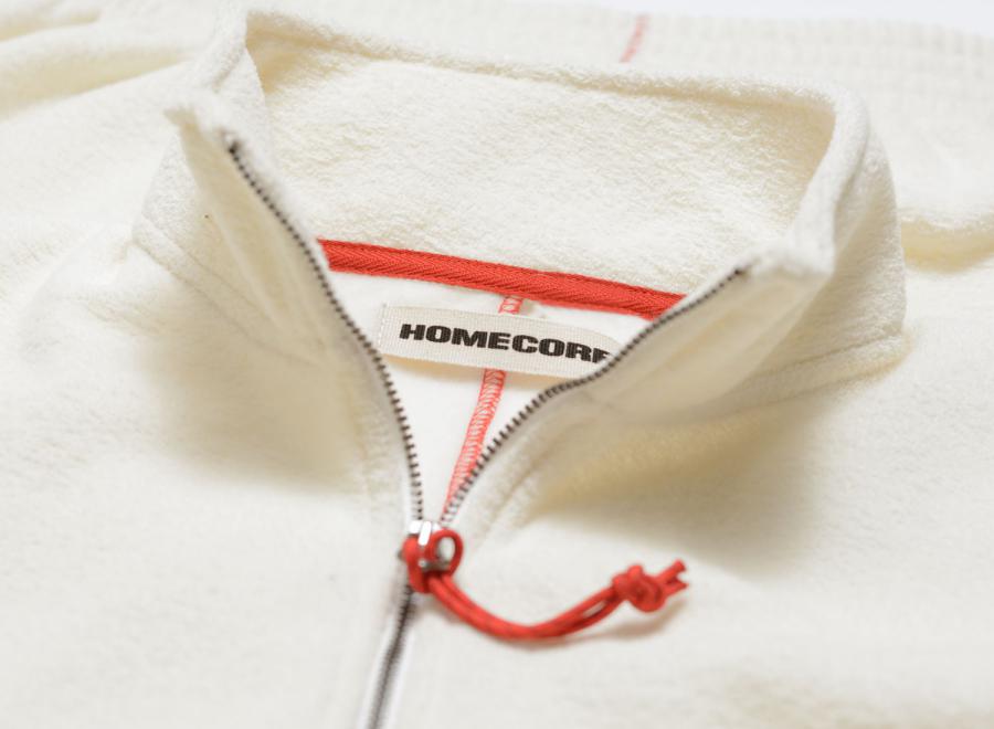 Homecore Atys Sponge Halfzip Sweatshirt Ecru 1-206-601 - Homecore