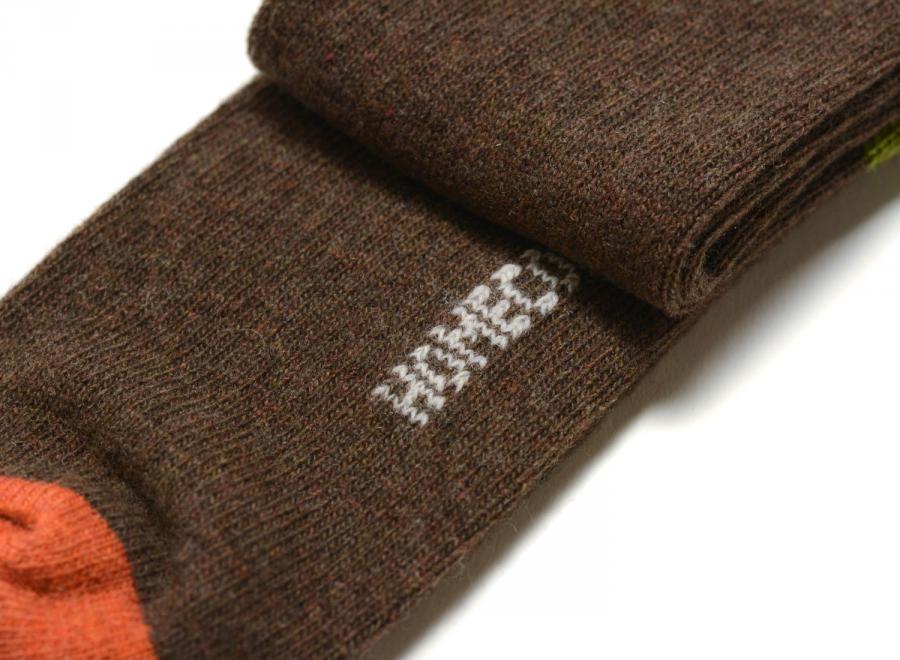 Homecore Lambswool Socks Harlequin Brown-Multi 1-206-704 - Homecore