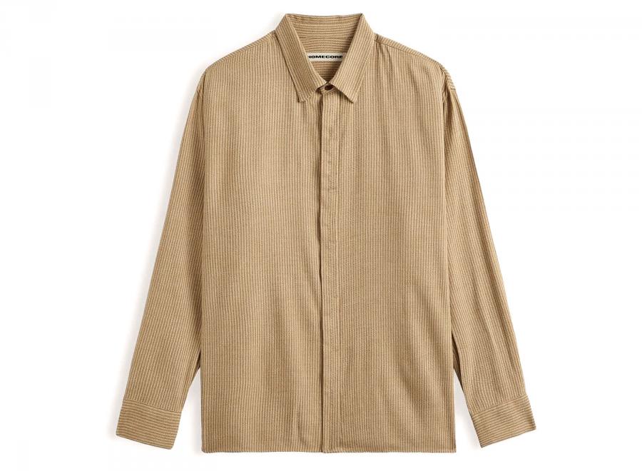 Homecore Shadow Speck Shirt Beige Stripes 1-206-304 - Homecore