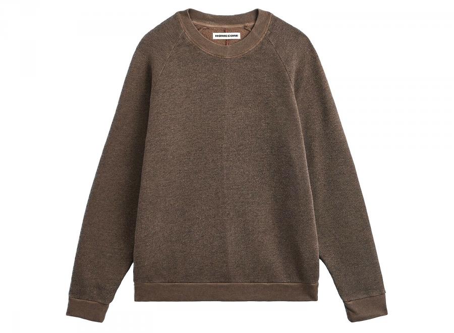 Homecore Terry Sweat Crew Neck Sweatshirt Falcon Grey 1-206-608 - Homecore