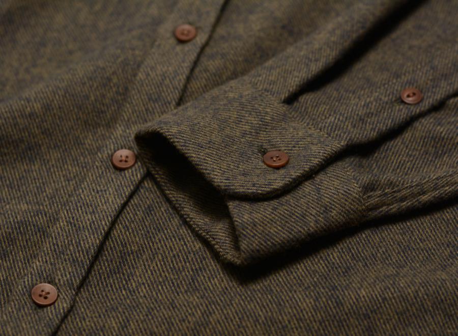 Homecore Tokyo Alaska Shirt Dark Khaki 1-206-306 - Homecore