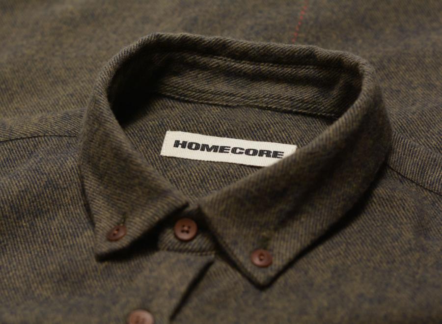 Homecore Tokyo Alaska Shirt Dark Khaki 1-206-306 - Homecore