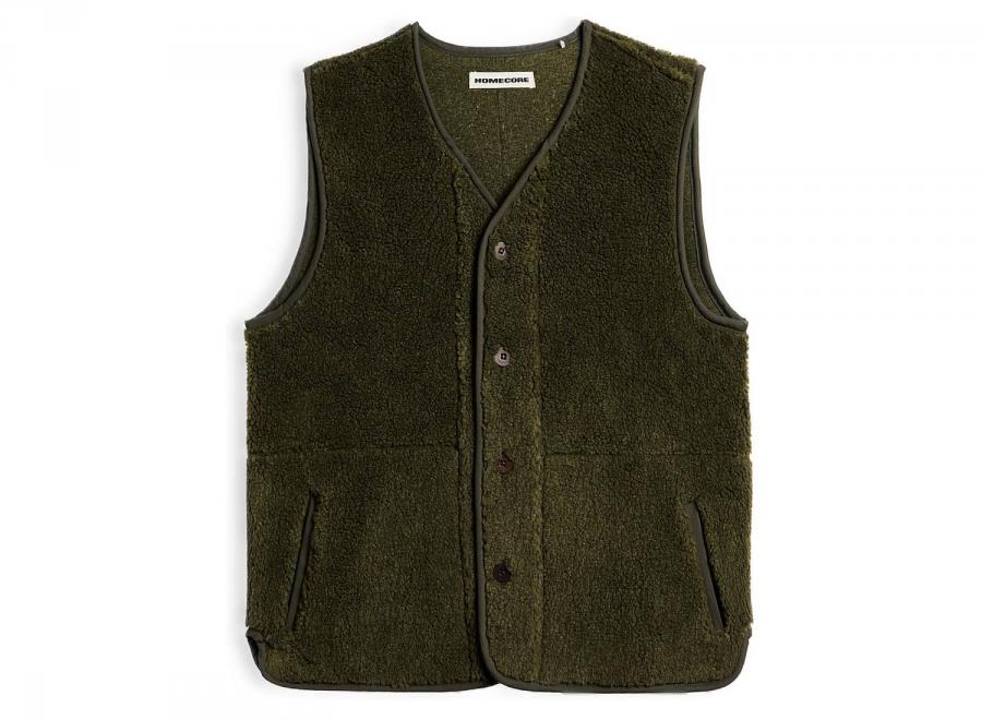 Homecore Troy Sherpa Vest Khaki 1-206-114 - Homecore