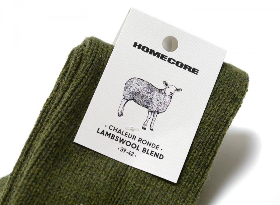 Homecore Wool Socks Rustic Khaki 1-206-718 - Homecore
