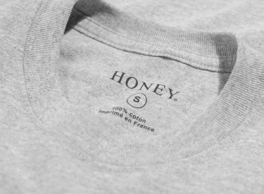 Honey Circle Tee Grey - Honey Skateshop