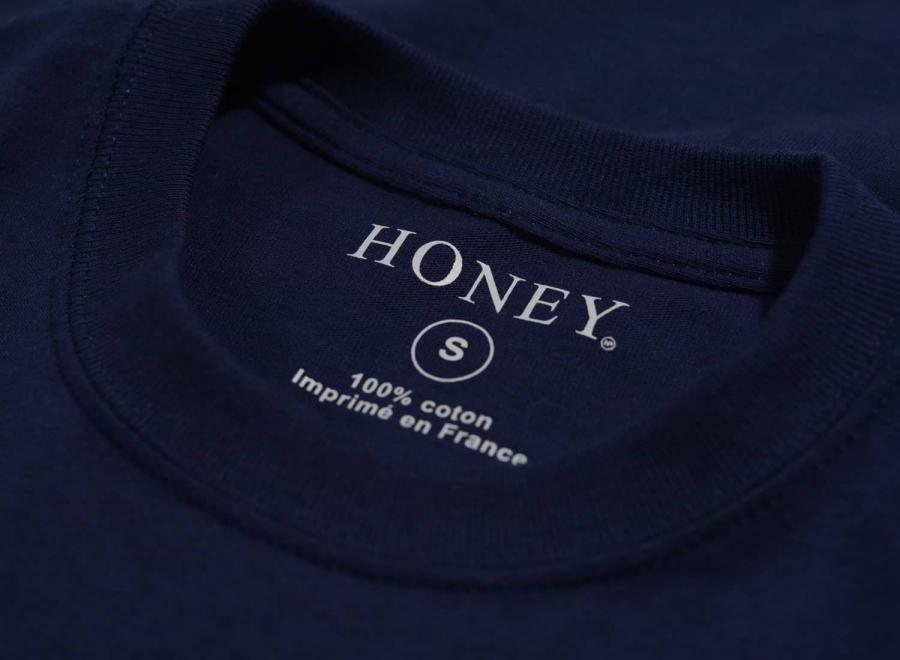 Honey Pushing Tee Navy - Honey Skateshop