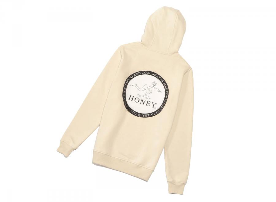 Honey Circle Hoodie Cream - Honey Skateshop