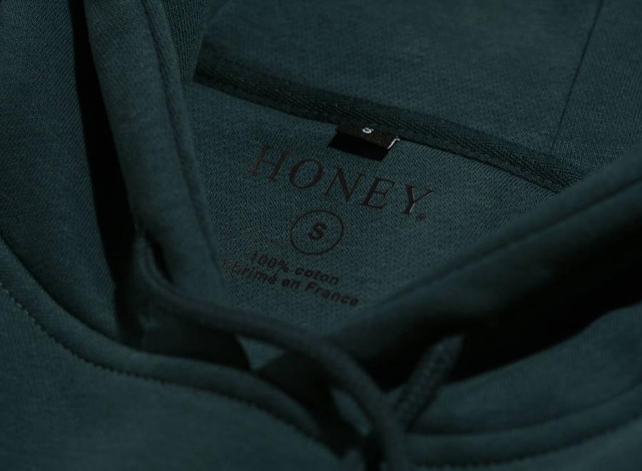 Honey Pushing Hoodie Forest Green - Honey Skateshop