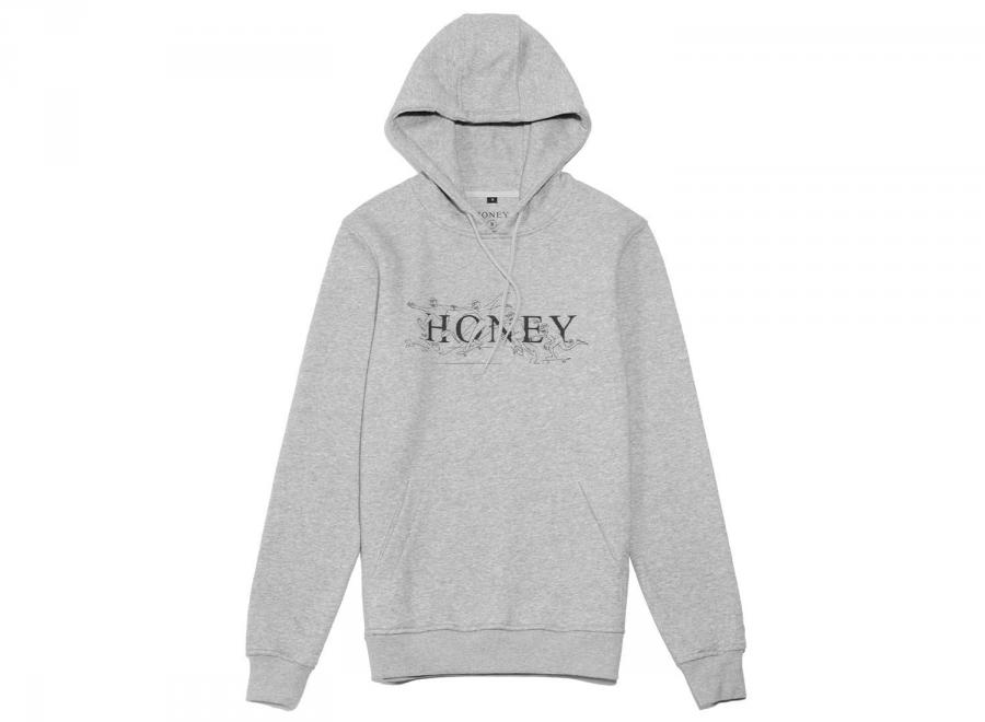 Honey Sequence Hoodie Grey - Honey Skateshop