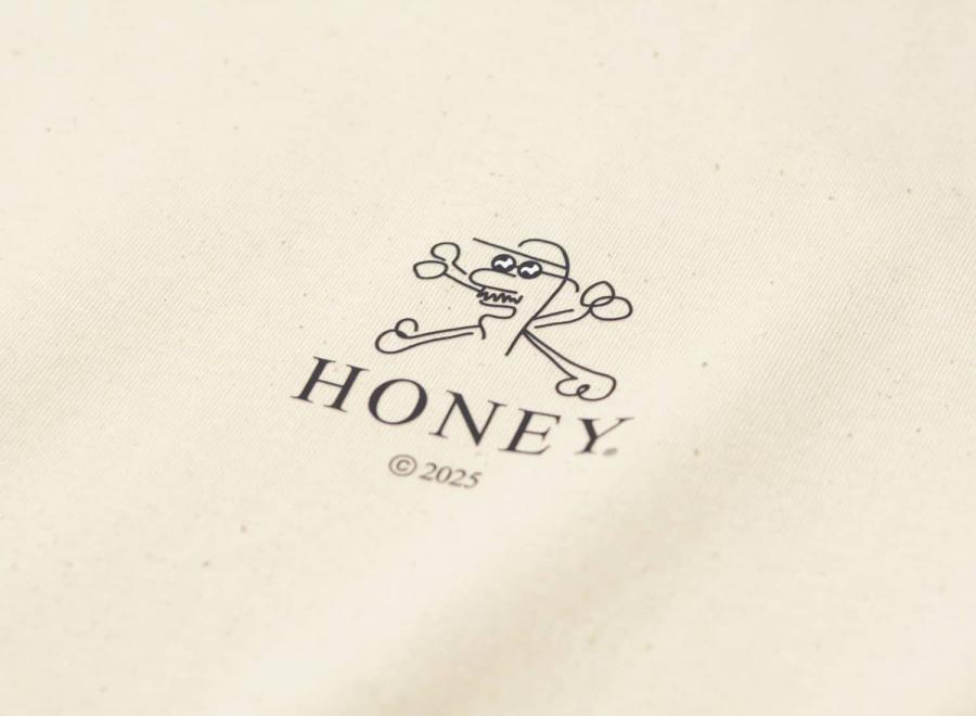 Honey Skateshop Skeleton Tshirt Natural - Honey Skateshop