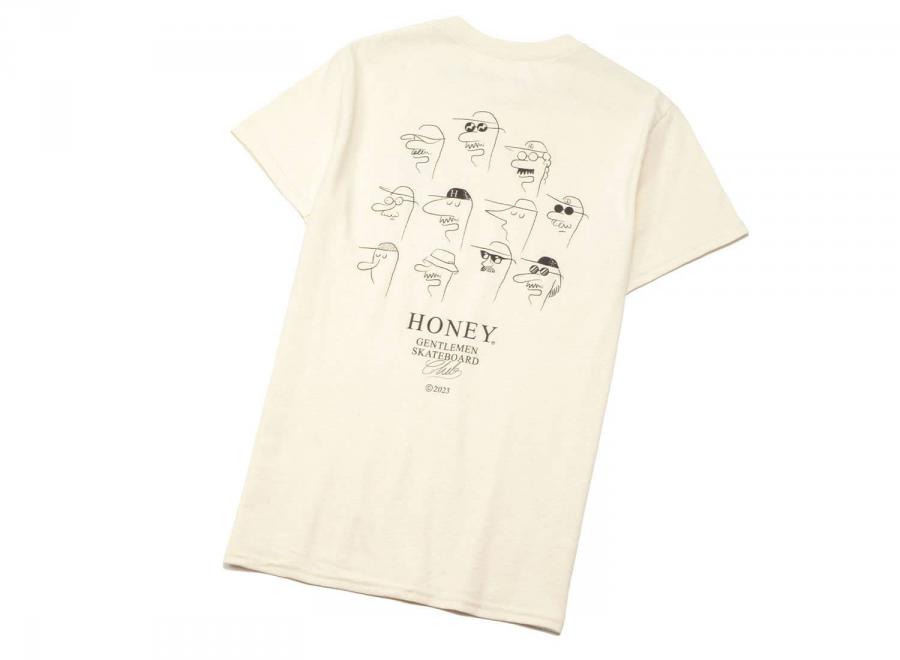 Honey Gentlemen Club Tee Ecru - Honey Skateshop