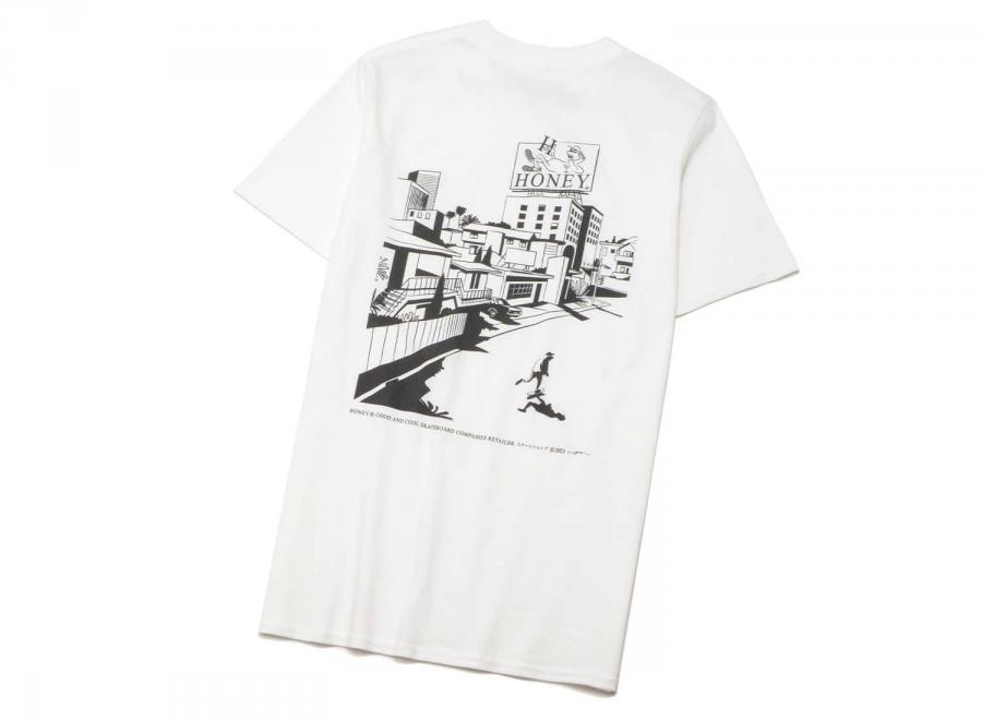 Honey Neighborhood Tee White - Honey Skateshop