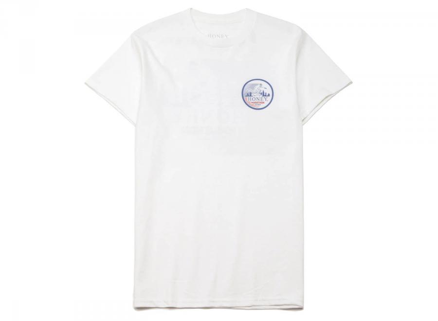 Honey Marathon Tee White - Honey Skateshop