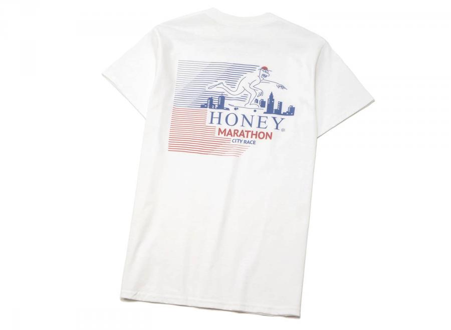 Honey Marathon Tee White - Honey Skateshop
