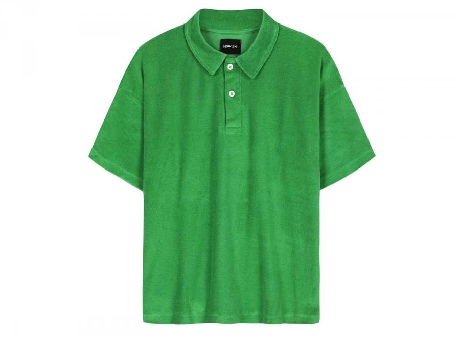 Howlin By Morrison Mr Fantasy Boxy Fit Polo Green Delight - Howlin By Morrison