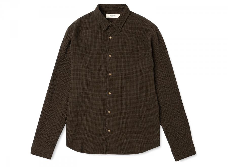 Kestin Dirleton Shirt Olive Check K02SH011-AW26-OLC2 - Kestin