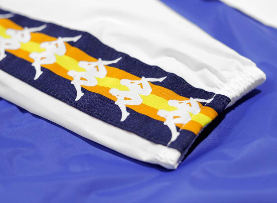 Kway x Kappa Le Vrai Leon White Royal Blue - Kway x Kappa