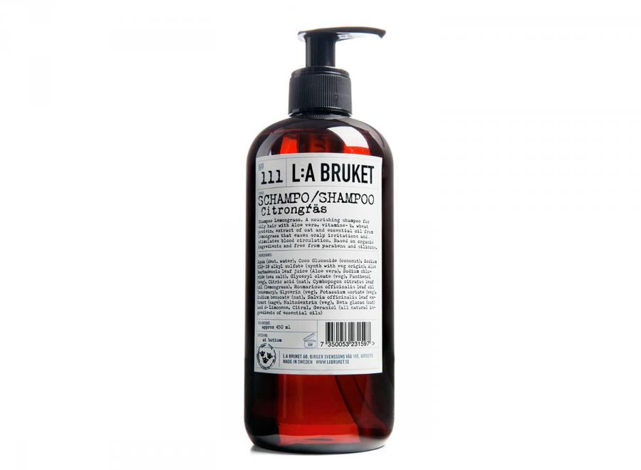 LA Bruket 111 Lemongrass Shampoo 450ml - LA Bruket