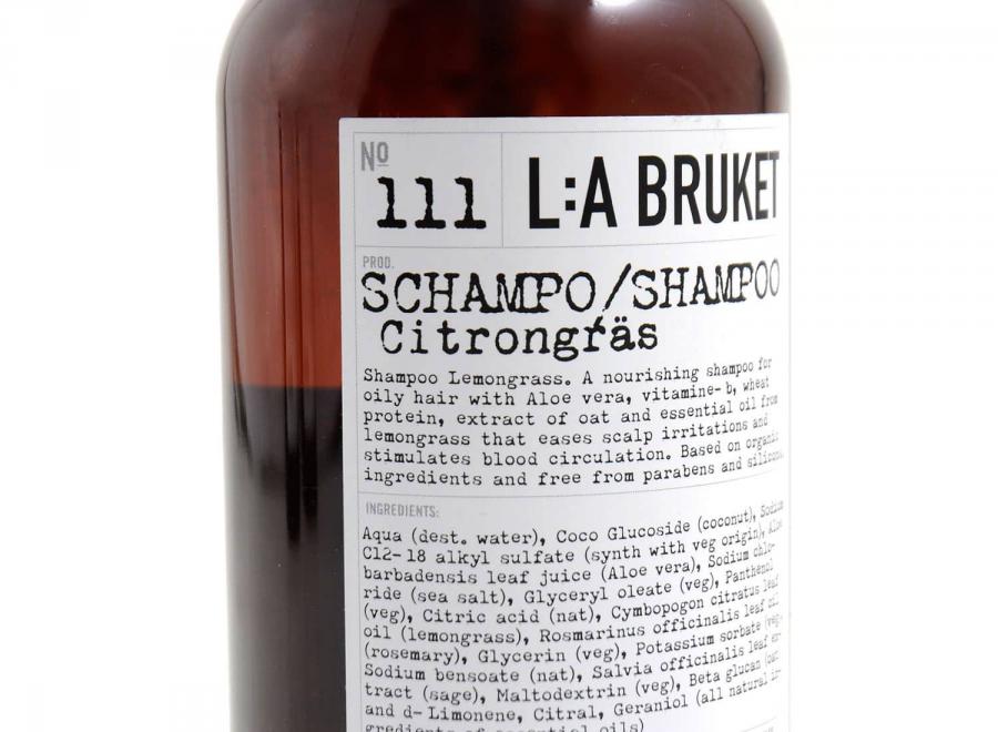 LA Bruket 111 Lemongrass Shampoo 450ml - LA Bruket