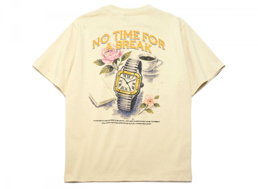 Last Call For No Time For Break Tshirt Beige TENOHEWH - Last Call For