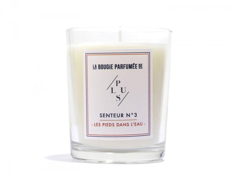 La Bougie Parfumée de PLUS Numero 3 / Les Pieds Dans L'Eau - Magasin General Plus
