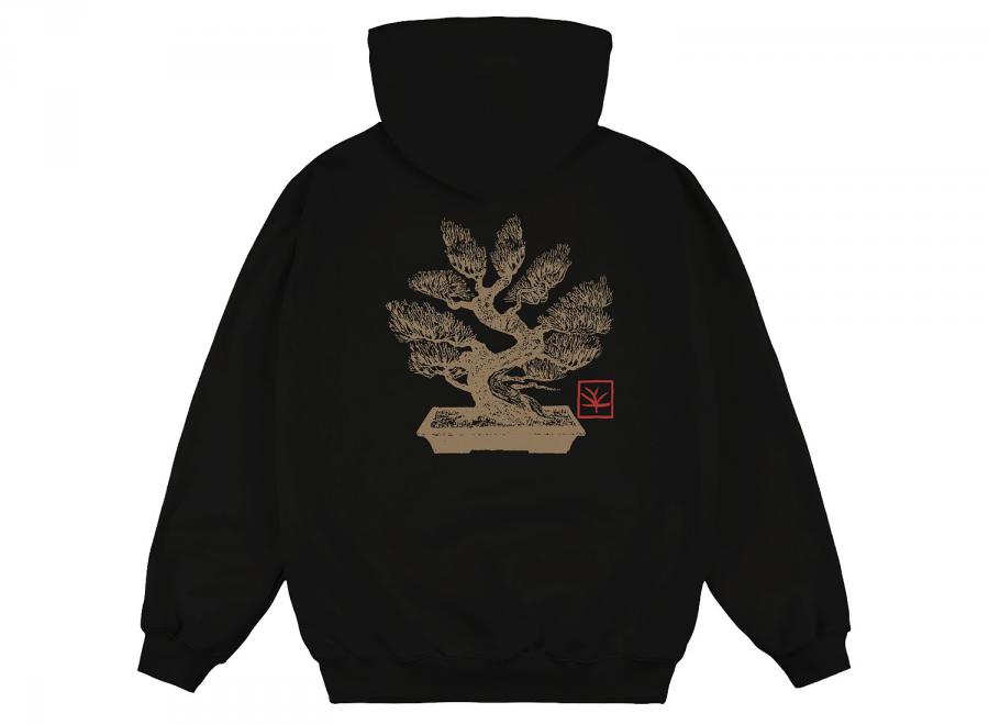 Magenta Bonsai Hoodie Black - Magenta
