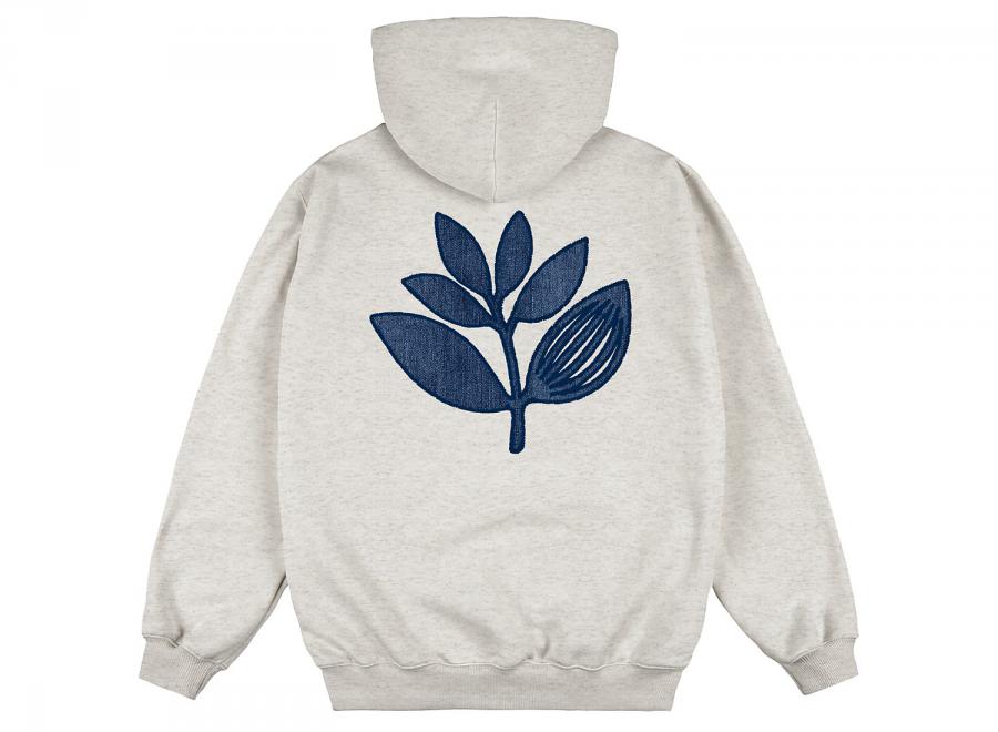Magenta Denim Plant Hoodie Ash - Magenta