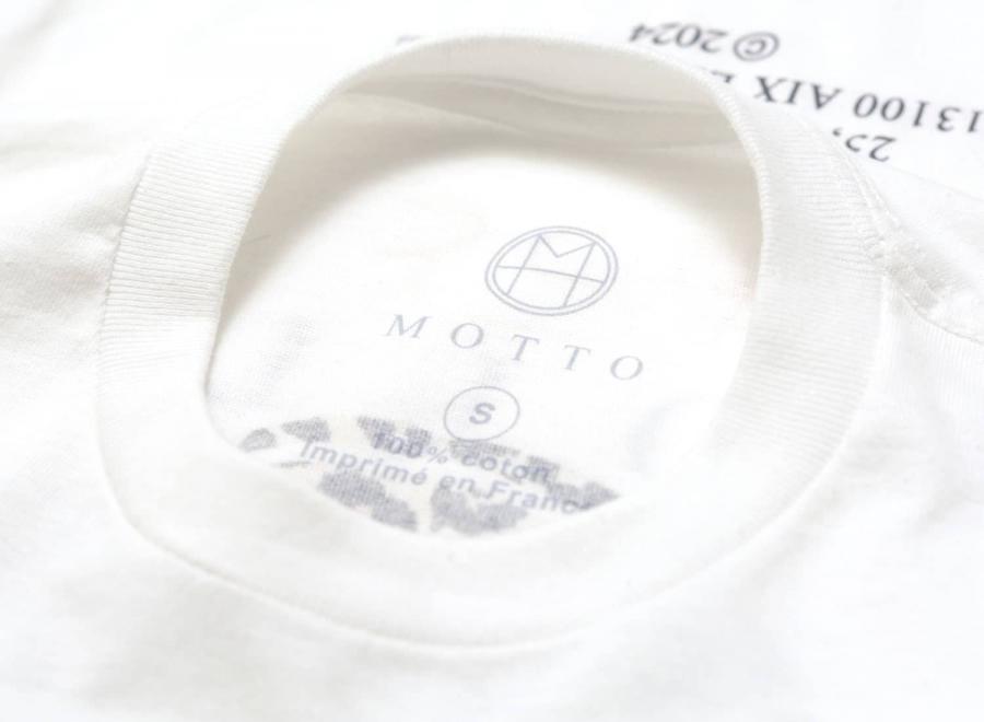 Motto Logo Tee Leopard White - Novoid Plus