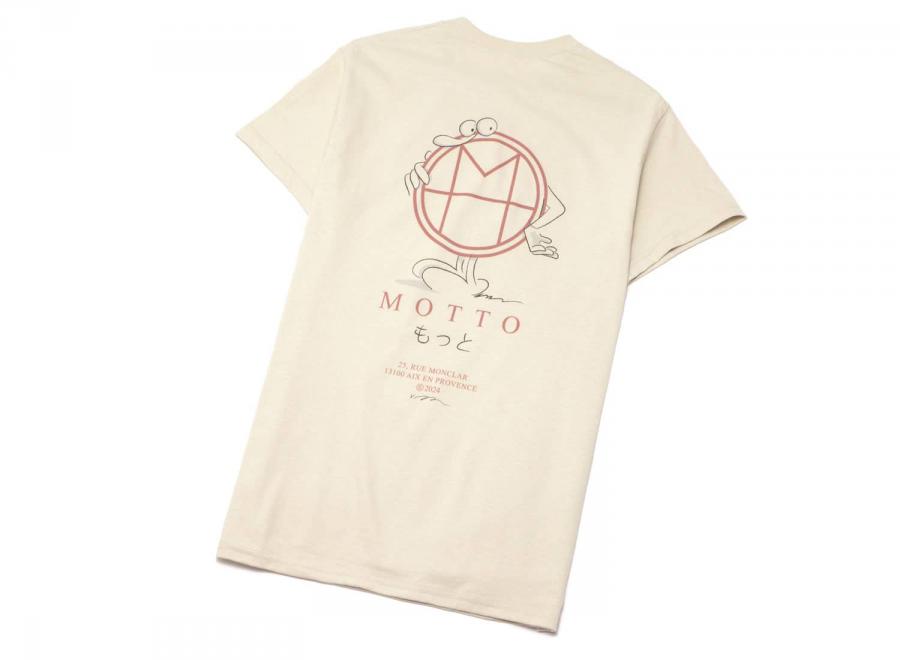 Motto Logo Tee Boy Sand - Novoid Plus
