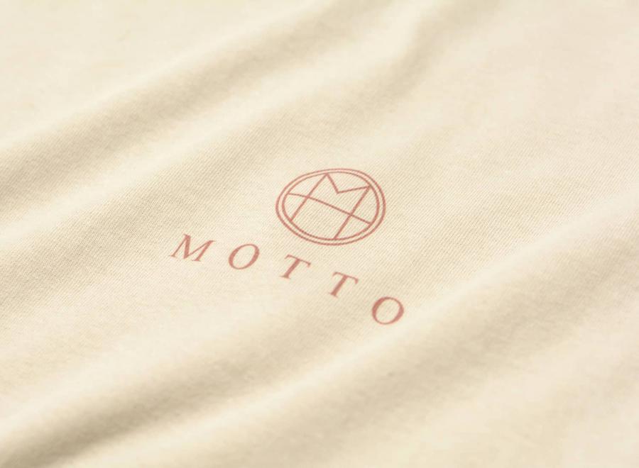 Motto Logo Tee Boy Sand - Novoid Plus