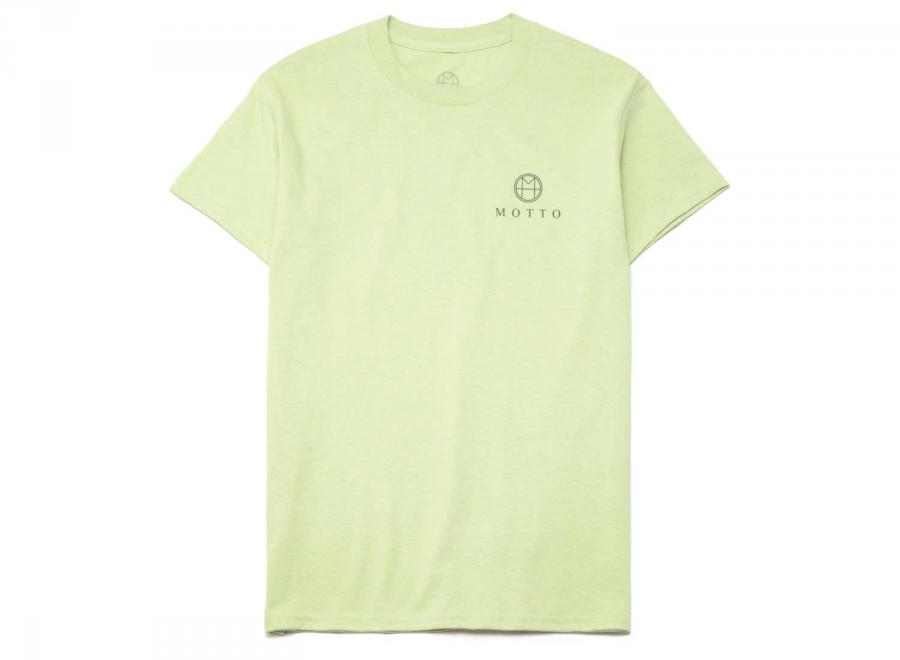 Motto Logo Tee Engraved Pistache - Novoid Plus