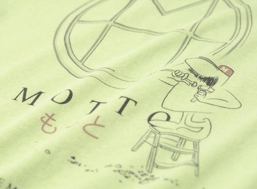 Motto Logo Tee Engraved Pistache - Novoid Plus