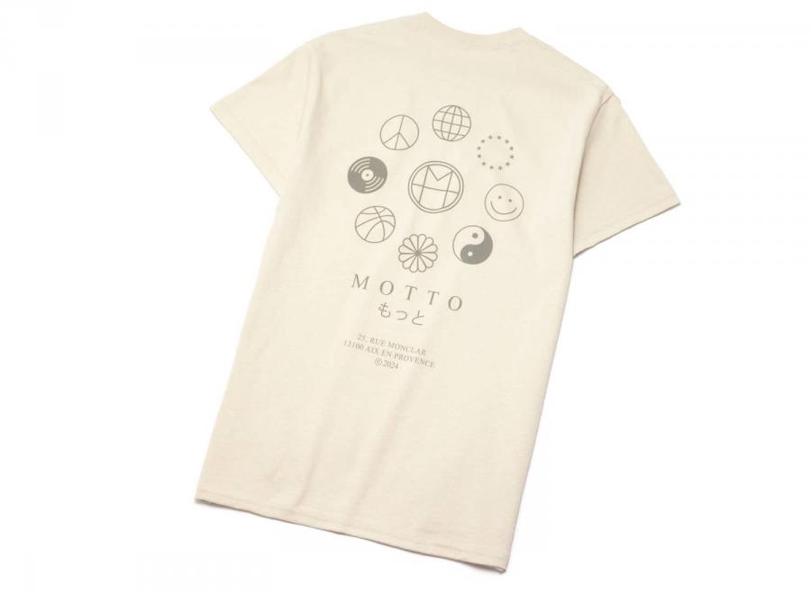 Motto Logo Tee Symbolism Sand - Novoid Plus
