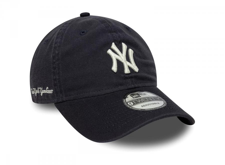 New Era 9TWENTY New York Yankees Mlb Washed Script Navy 60771799 - New Era