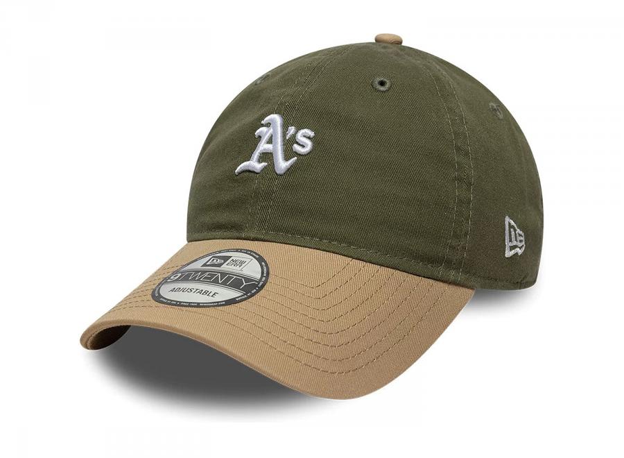 New Era 9TWENTY Athletics MLB Washed Contrast Green 60856377 - New Era