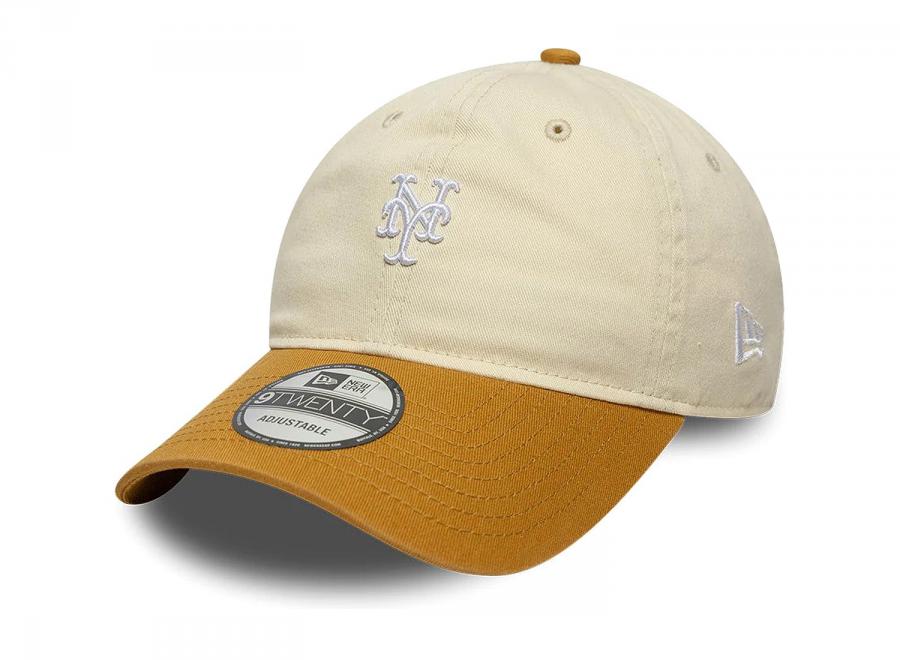 New Era 9TWENTY New York Mets MLB Washed Contrast Cream 60856381 - New Era