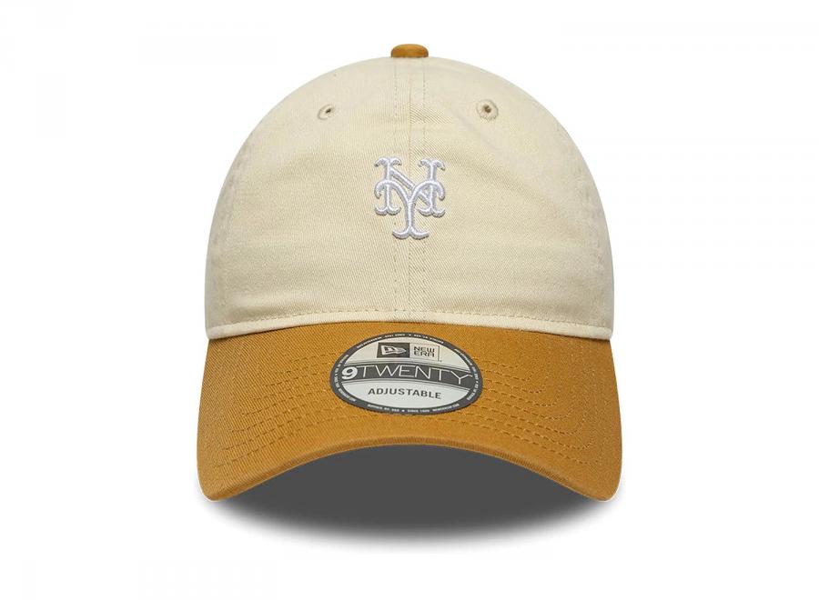New Era 9TWENTY New York Mets MLB Washed Contrast Cream 60856381 - New Era