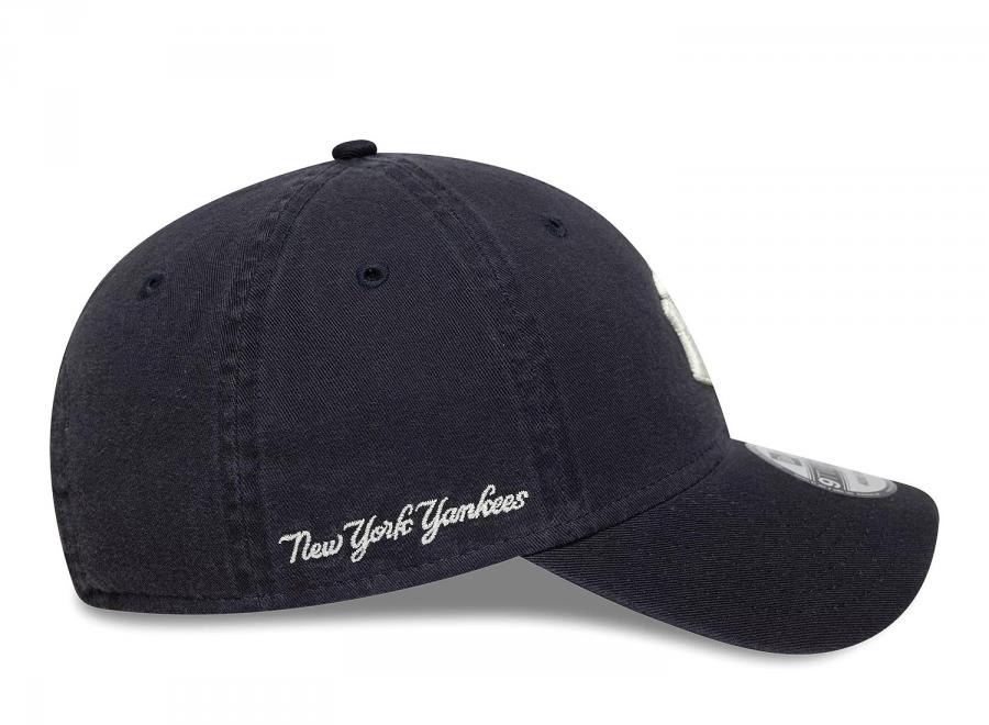 New Era 9TWENTY New York Yankees Mlb Washed Script Navy 60771799 - New Era